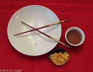 Plate and Chopsticks