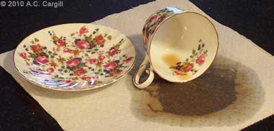 A Knocked Over Teacup