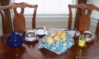 The Table is Set - Tea and Scones!