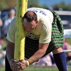 Preparing for the Caber Toss at the Virginia Scottish Games Preparing for the Caber Toss at the Virginia Scottish Games