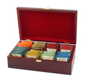 Tea Chest Filled with Taylors of Harrogate Tea Bags Tea Chest Filled with Taylors of Harrogate Tea Bags