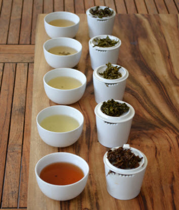 1. Different teas impart different liquor colour - small Different teas impart different liquor colour