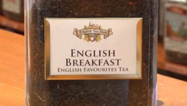 Black tea in a fine breakfast blend Black tea in a fine breakfast blend