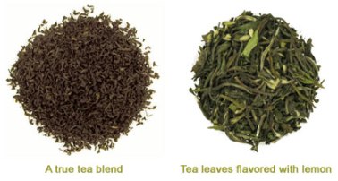 English Breakfast Blend (left) vs. Tangier Lemon Flavored (right) English Breakfast Blend (left) vs. Tangier Lemon Flavored (right)