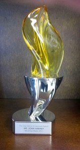 Cha Jing Award presented to John Harney Cha Jing Award presented to John Harney