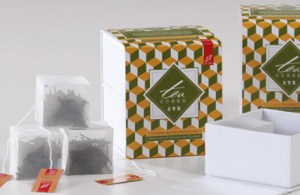 Cube-shaped tea bag