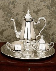 Gadroon Silver Coffee Set by Reed & Barton