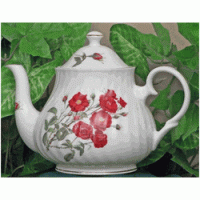 Romantic Rose Fine Bone China  4-Cup Teapot