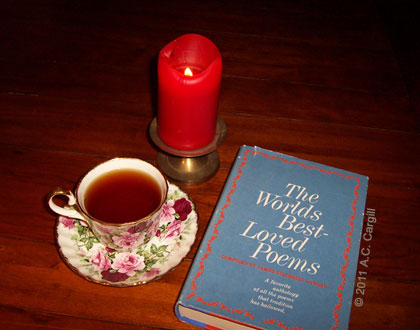 Candlelight, tea, and poetry!