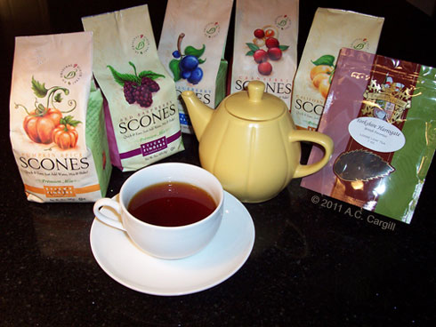 The scone mixes are ready for a tea party