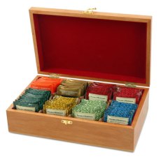 Tea Chest Filled with Taylors of Harrogate Tea Bags - British Favorites