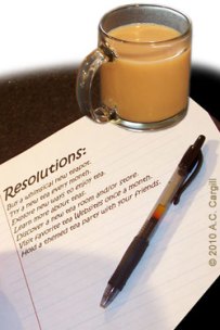 Have a cuppa tea handy while you write your list