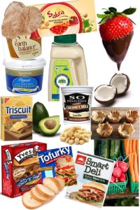 A sampling of ingredients you can use for a vegan tea menu. Product images courtesy of their respective manufacturers; used by permission.