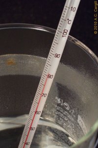 Centigrade thermometer to help you get the water temperature right