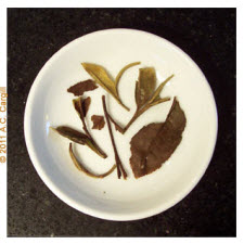 White Peony (Pai Mu Tan or Bai Mu Dan), coarser version after steeping White Peony (Pai Mu Tan or Bai Mu Dan), coarser version after steeping