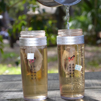 Tea at our camp on Fraser Island