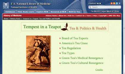 Tempest in a Teapot: Tea & Politics & Health