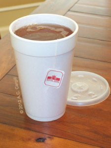 Styrofoam? And a teabag!?! At a Chinese restaurant!!?!! Styrofoam? And a teabag!?! At a Chinese restaurant!!?!!