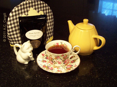 I’m pretty confident that plenty of that malty tasty Assam tea will be available! (Photo source: A.C. Cargill, all rights reserved)