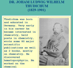Dr. Thudichum (Photo source: screen capture from site) Dr. Thudichum (Photo source: screen capture from site)