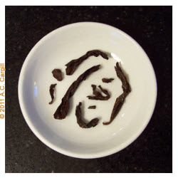 Traditional Shui Xian Oolong leaves after steeping. (Photo source: A.C. Cargill, all rights reserved) Traditional Shui Xian Oolong leaves after steeping. (Photo source: A.C. Cargill, all rights reserved)