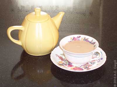 Whose mind wouldn’t wander with a tea like this? Borengajuli Estate – heaven in a teacup. (Photo source: A.C. Cargill, all rights reserved)