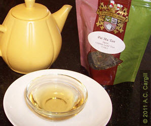 Pai Mu Tan (White Peony) is a tea not always appreciated at the first trying. (Photo source: A.C. Cargill, all rights reserved)