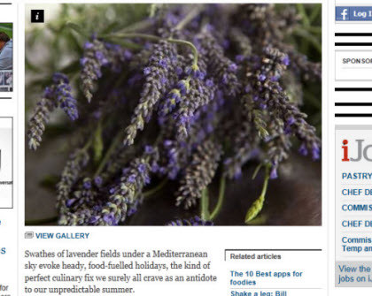 Eat purple: English lavender is perfect for cooking, both savoury and sweet (Photo source: screen capture from site) Eat purple: English lavender is perfect for cooking, both savoury and sweet (Photo source: screen capture from site)