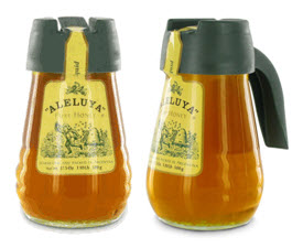 Pure Honey by Aleluya in Easy Pour Cruet, made and packaged in Argentina and perfect for tea, toast, oatmeal, and so much more. (Photo source: composite from screen capture from The English Tea Store) Pure Honey by Aleluya in Easy Pour Cruet, made and packaged in Argentina and perfect for tea, toast, oatmeal, and so much more. (Photo source: composite from screen capture from The English Tea Store)