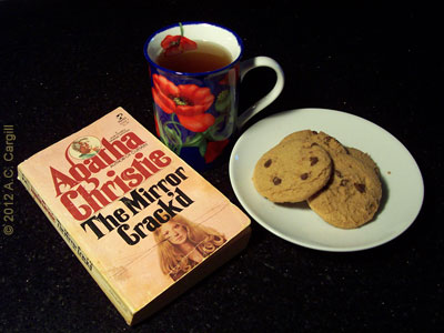 Tea, cookies, and a classic by Agatha Christie (Photo source: A.C. Cargill, all rights reserved) Tea, cookies, and a classic by Agatha Christie (Photo source: A.C. Cargill, all rights reserved)
