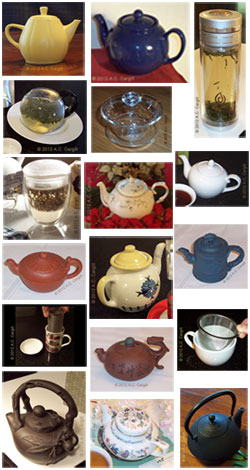 A steeper for every type of tea…and then some! (Photo source: A.C. Cargill, all rights reserved)