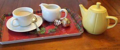 Socking hunt postponed until fresh cuppa tea in hand! (Photo source: A.C. Cargill, all rights reserved)