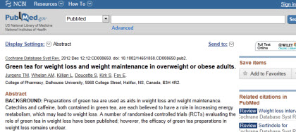 Green tea study (Photo source: screen capture from site)