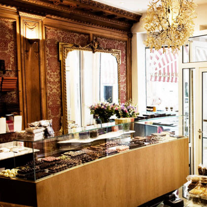A display of chocolates at Pompadour (Photo source: screen capture from site)