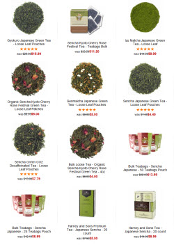 Japanese teas (Photo source: The English Tea Store)
