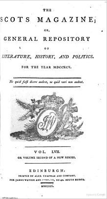 The Scots Magazine article "Chinese Method of Preparing the Different Sorts of Tea" (screen capture from site)