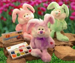 An adorable 14" stuffed bunny that sings "Little Bunny Foo Foo" while his ears wiggle and his head sways side to side. (Photo source: The English Tea Store)