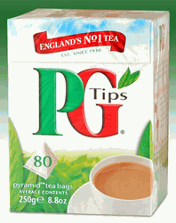 PG Tips (Photo source: The English Tea Store)