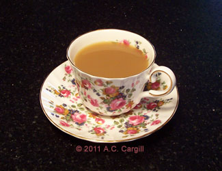 A nice cuppa to sip while remembering mom! (Photo source: A.C. Cargill, all rights reserved)
