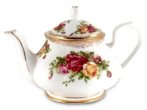 Wild Roses Bone China Teapot (Photo source: The English Tea Store)