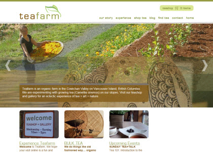 Canada's Teafarm (image capture from site)