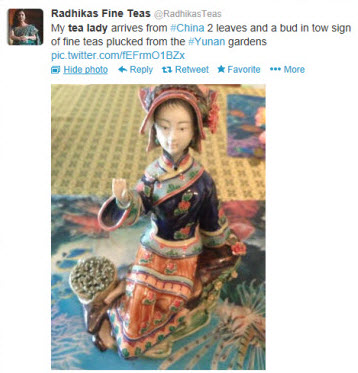 Radhikas Fine Teas statue