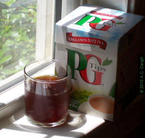 PG Tips chilled (source: A.C. Cargill, all rights reserved)