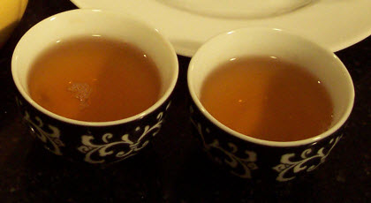 Makaibari first flush Darjeeling looks like honey in the cup!