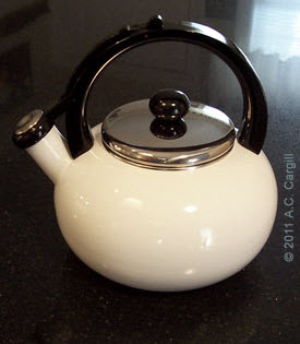 Yes, I keep that whistle down on the spout these days!