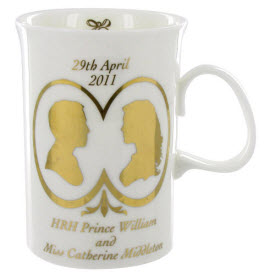 Dunoon Royal Wedding Devon Shape Mug (ETS image)
