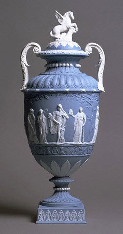 Jasperware vase from Wikimedia Commons