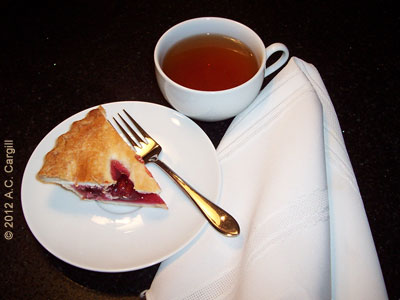 Mmmmm…cherry pie! Great with a cuppa English Breakfast No. 1 or whatever tea you prefer!