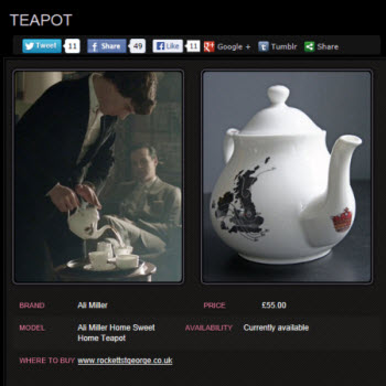 Sherlock Holmes teapot