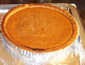 Homemade pumpkin pie (photo by A.C. Cargill, all rights reserved)